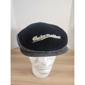 Genuine Harley Davidson Wool Blend Cabbie/Newsboy Cap Size‎ Medium Black Gray